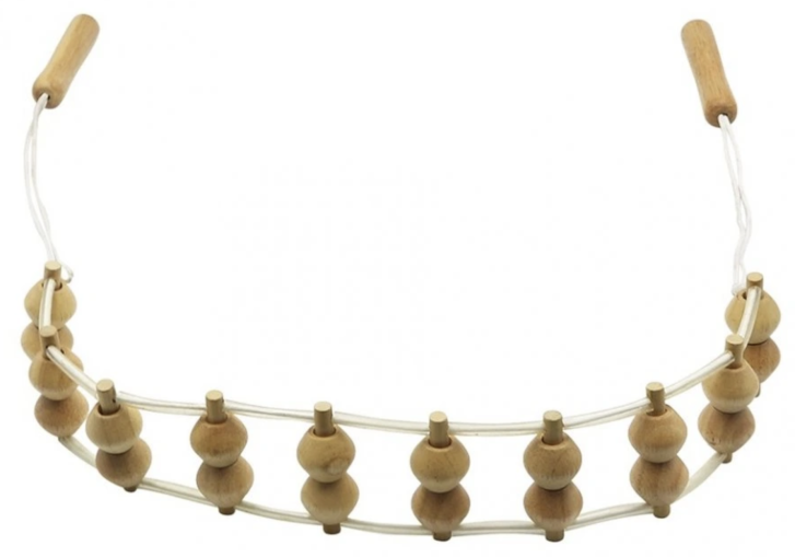 Masážní švihadlo body - dřevěný pás na záda, délka 126cm (ks)