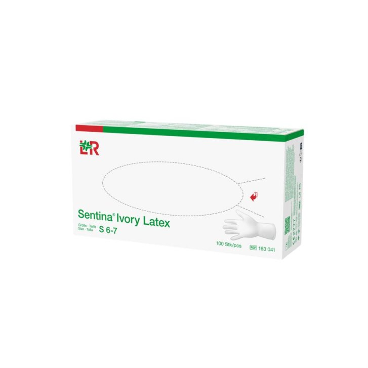 Rukavice Sentina Ivory latex S nepudr. (karton)