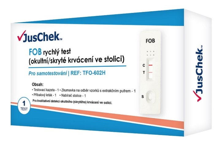 JusChek FOB rychlý test okultní krvácení 1ks (ks)