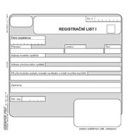 Registrační list 2list. (50 pojištěnců) NCR 