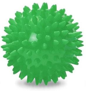 Míč masážní ježek pr. 7 cm - zelený 