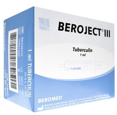 Tuberkulinka BEROJECT, 1ml, bez jehly, Luer/100ks  - 2